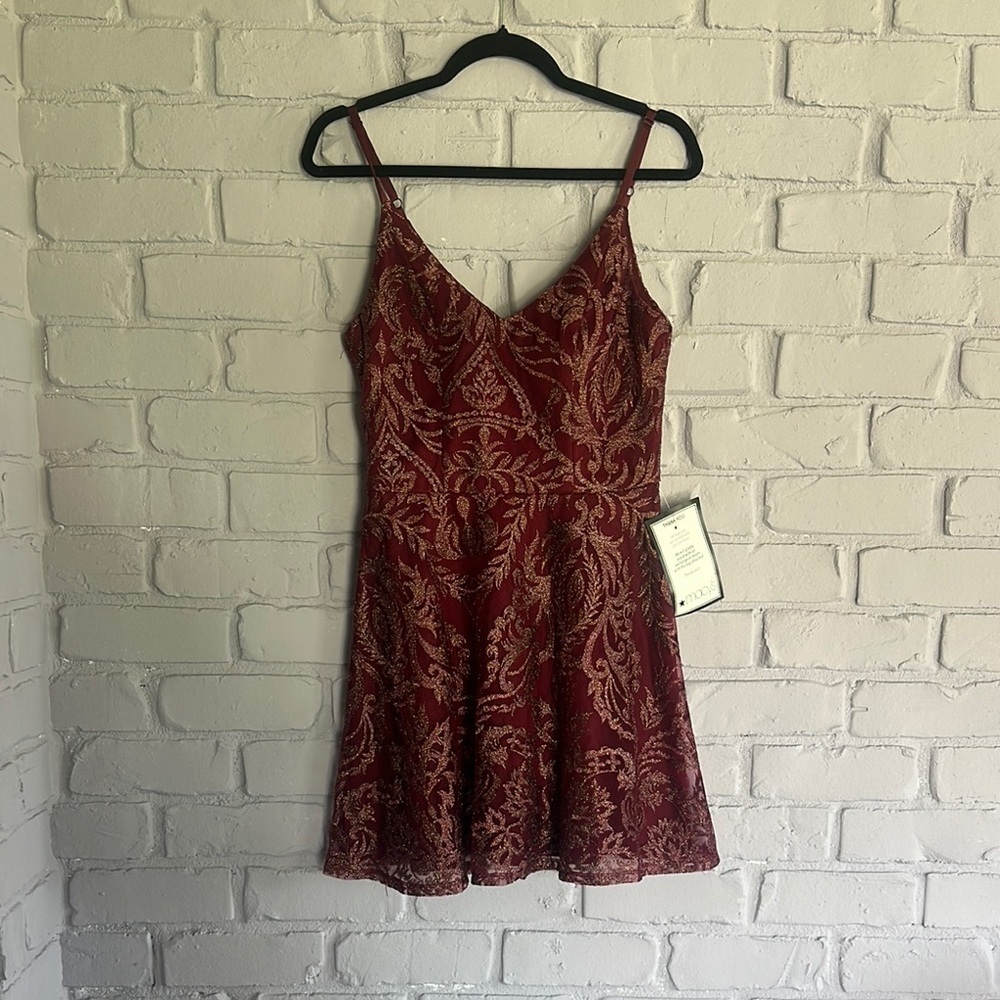 NEW Spechless Red Bustier Mini Dress Cocktail size 9